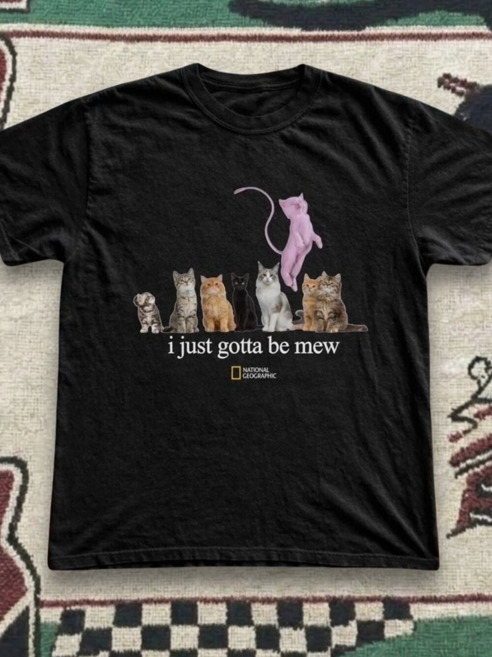 National Geographic I Just Goota Be Me Mew Cats Graphic T-Shirt